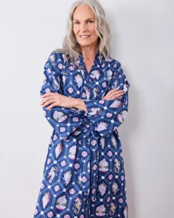 Eco Satin Joni Robe in Underwater Enchantment
