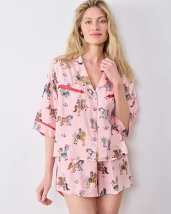 Eco Satin Moonrise Set in Cowgirl Chic