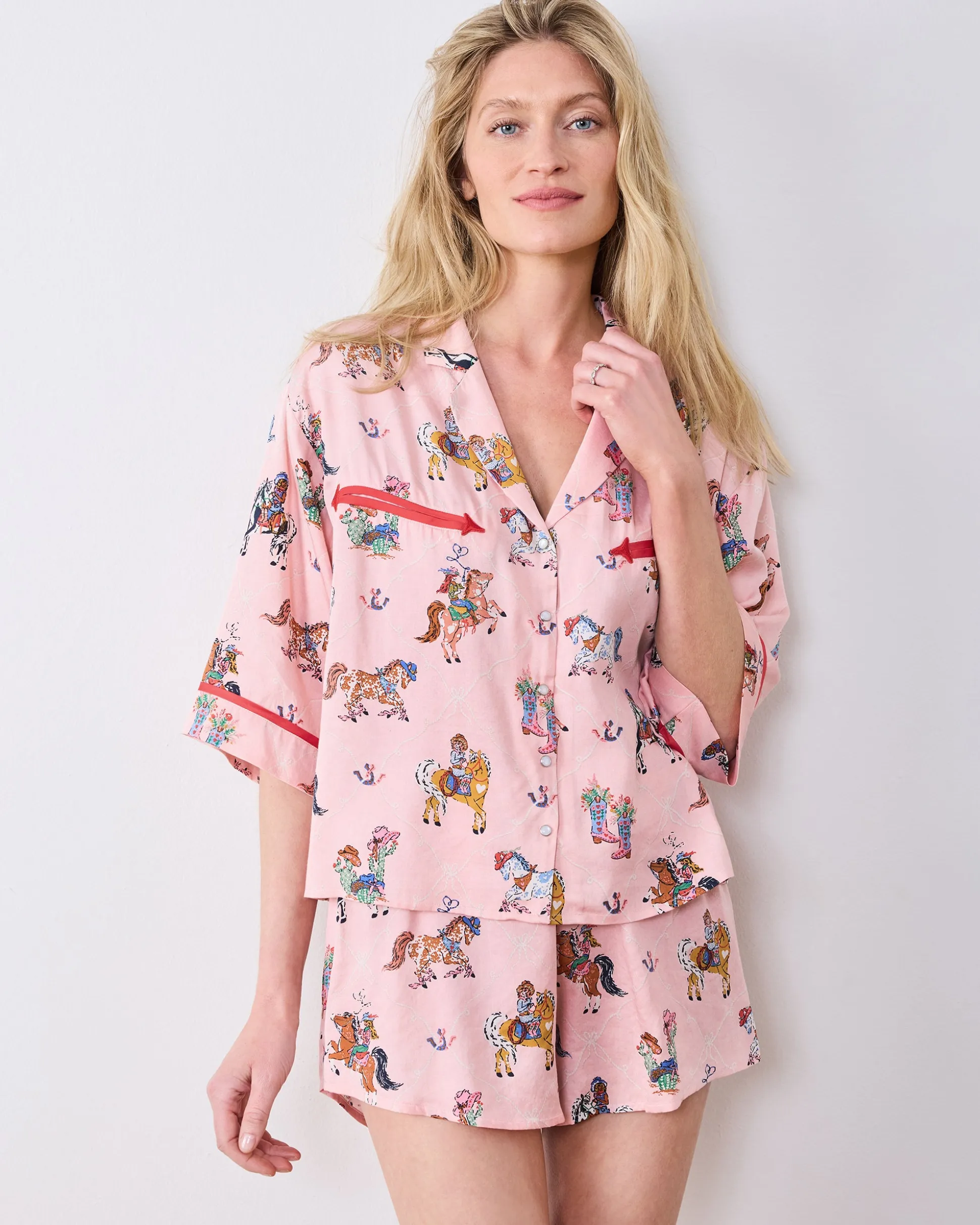 Eco Satin Moonrise Set in Cowgirl Chic