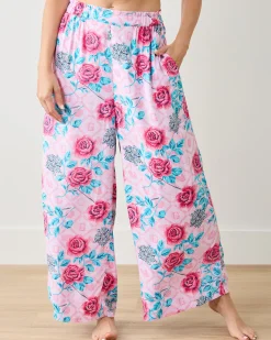 Eco Satin Pant in Glinda's Garden
