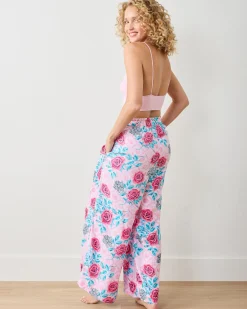 Eco Satin Pant in Glinda's Garden