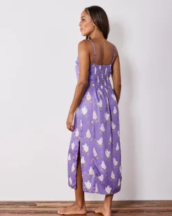 Eco Satin Robe & Chic to Sleep Nightie Bundle in Gardening Ghosts