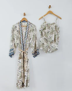 Eco Satin Robe & Getting Ready Set Bundle in Bagheera