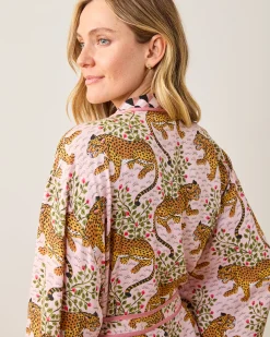 Eco Satin Robe in Bagheera