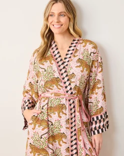 Eco Satin Robe in Bagheera