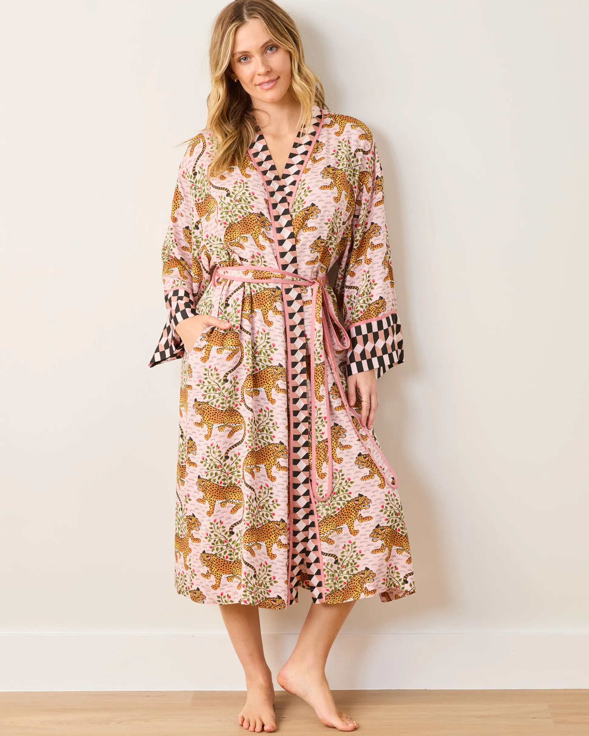 Eco Satin Robe in Bagheera