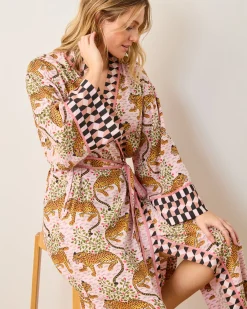 Eco Satin Robe in Bagheera