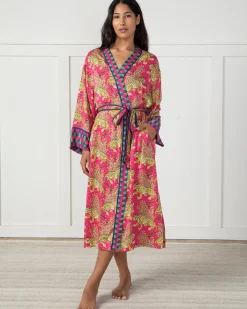 Eco Satin Robe in Bagheera