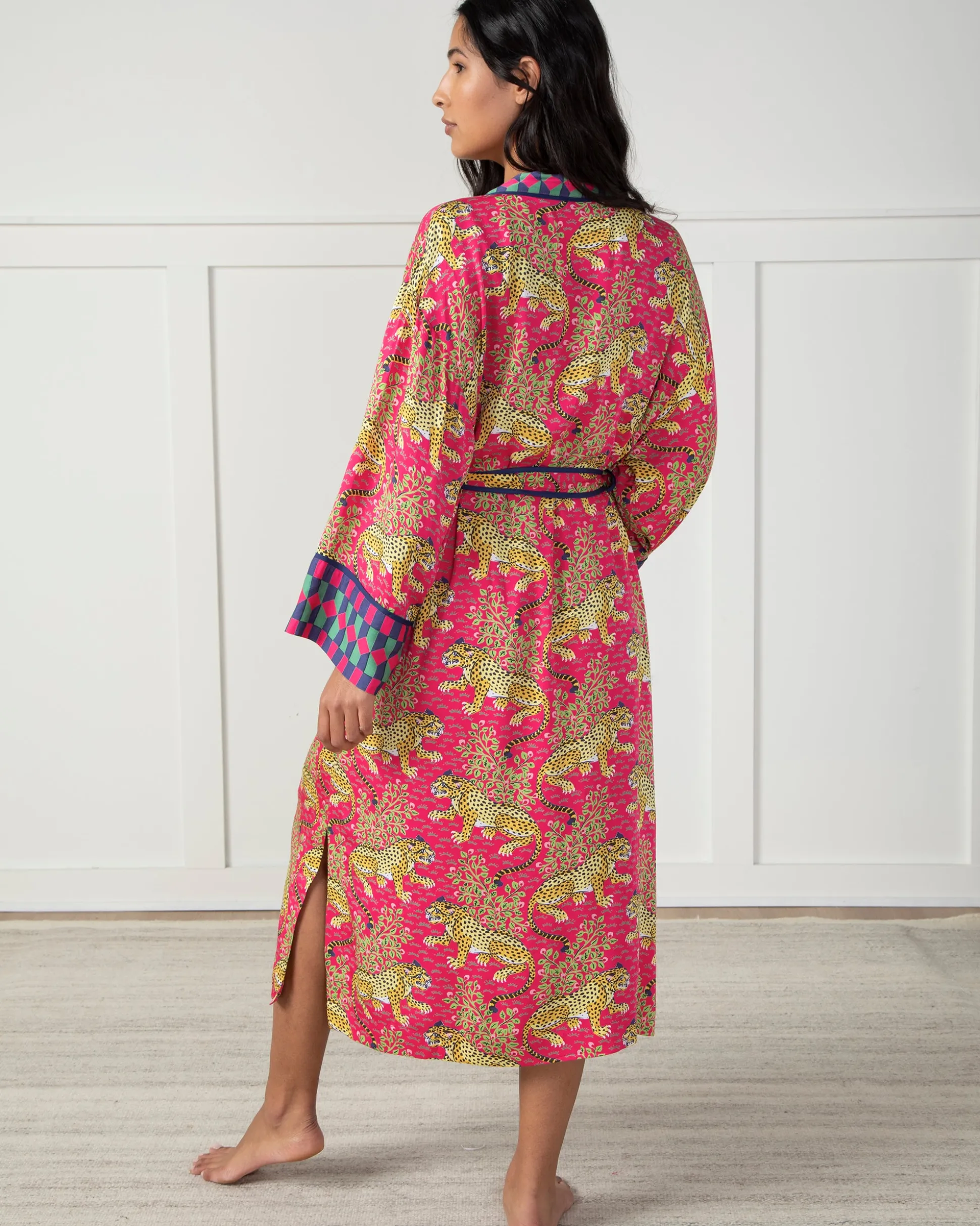 Eco Satin Robe in Bagheera