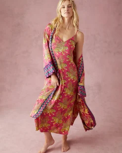 Eco Satin Robe in Bagheera