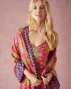 Eco Satin Robe in Bagheera