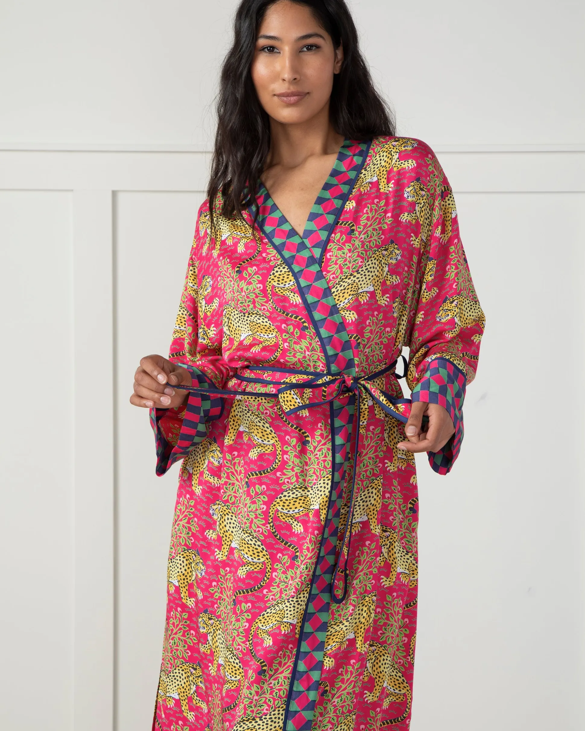 Eco Satin Robe in Bagheera