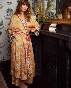 Eco Satin Robe in Bagheera