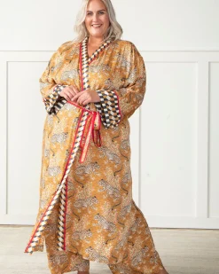 Eco Satin Robe in Bagheera