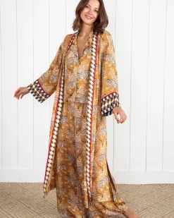 Eco Satin Robe in Bagheera