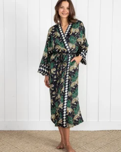Eco Satin Robe in Bagheera