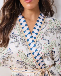 Eco Satin Robe in Bagheera