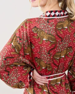 Eco Satin Robe in Bagheera