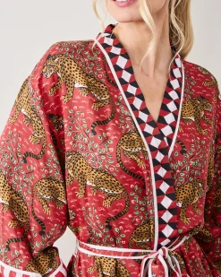 Eco Satin Robe in Bagheera