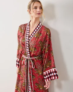 Eco Satin Robe in Bagheera