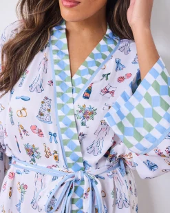 Eco Satin Robe in Big Day Bliss