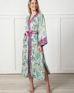 Eco Satin Robe in Camel's Courtyard