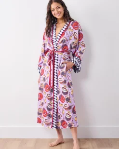 Eco Satin Robe in Champagne & Caviar