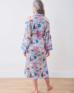 Eco Satin Robe in Emotional Baggage