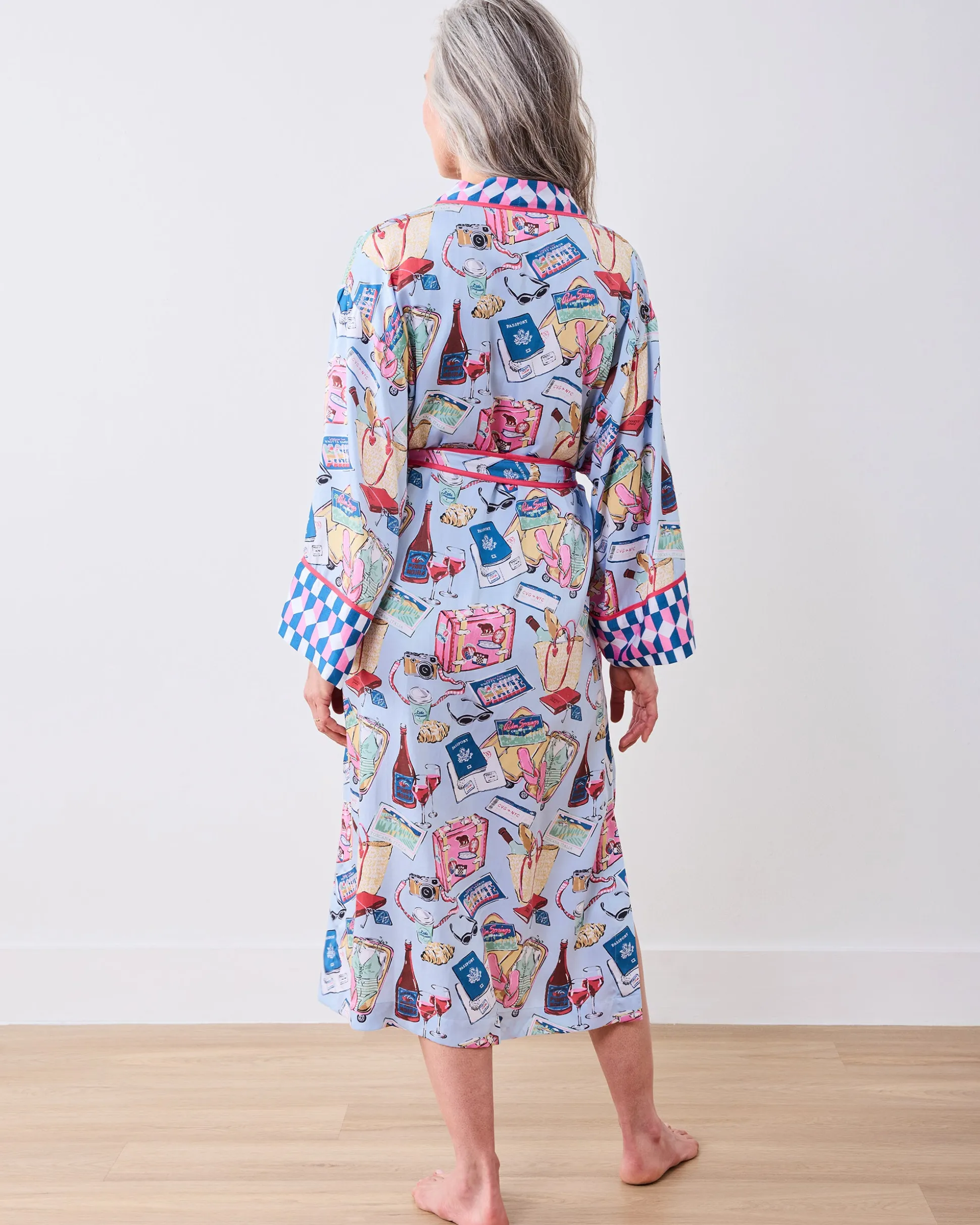 Eco Satin Robe in Emotional Baggage