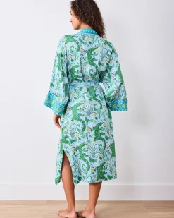 Eco Satin Robe in Gator Grove