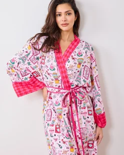 Eco Satin Robe in Viva Las Vegas