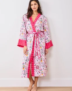 Eco Satin Robe in Viva Las Vegas