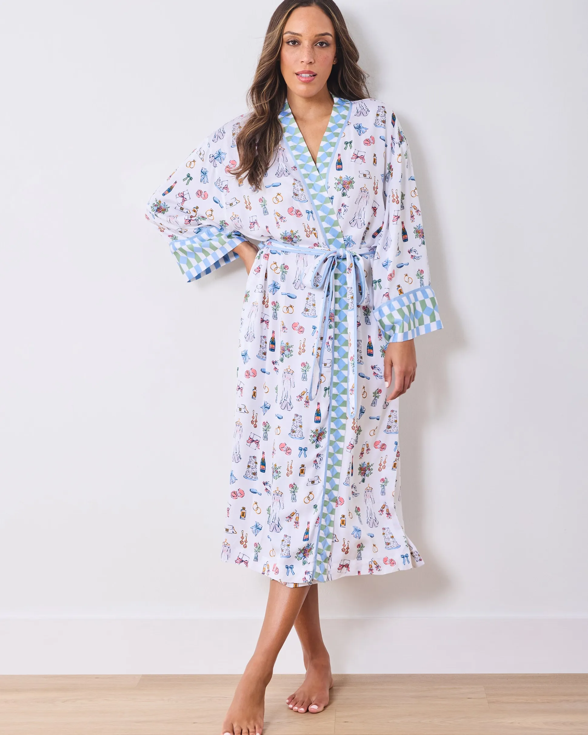 Eco Satin Robe & Pamela Set Bundle in Big Day Bliss