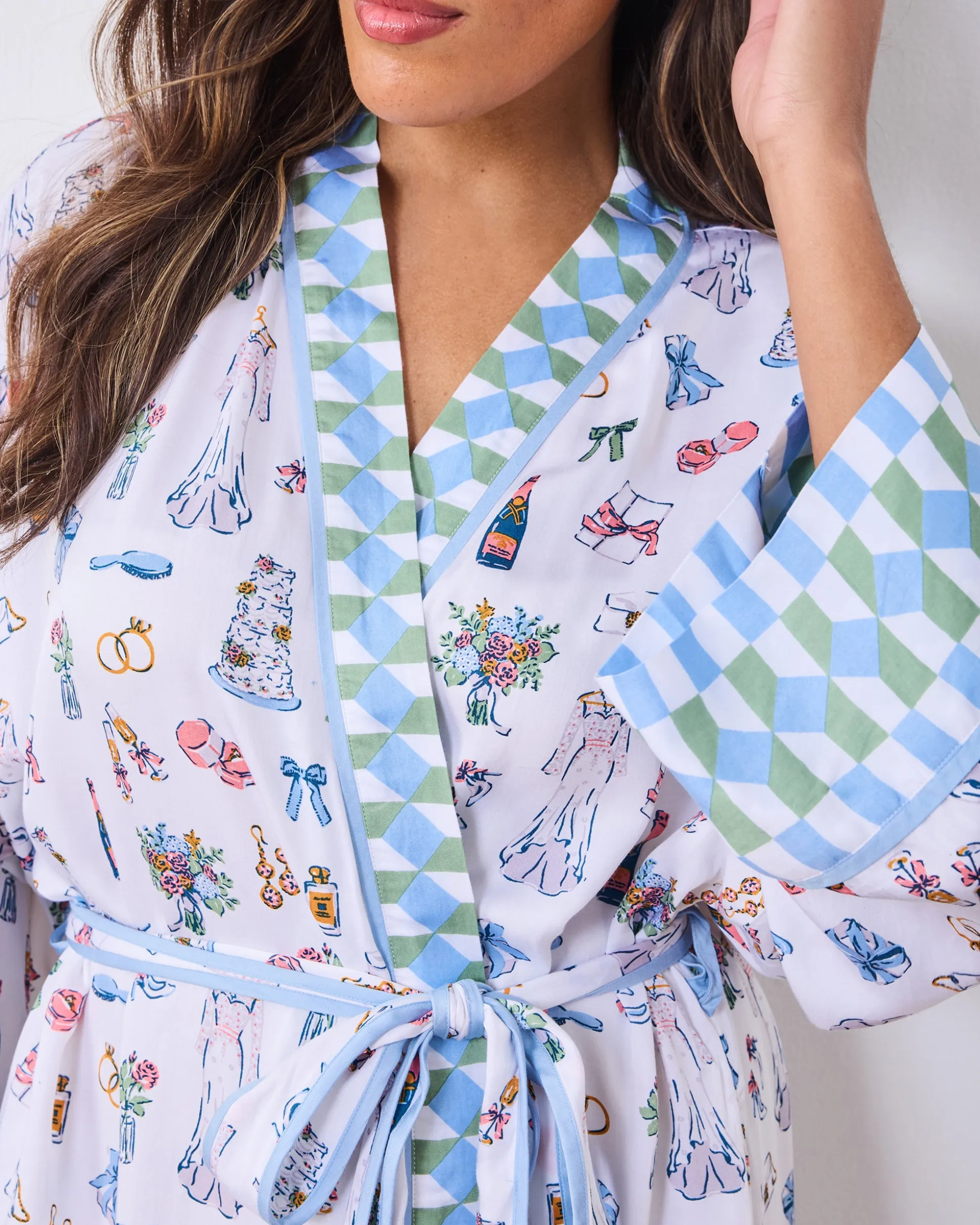 Eco Satin Robe & Pamela Set Bundle in Big Day Bliss