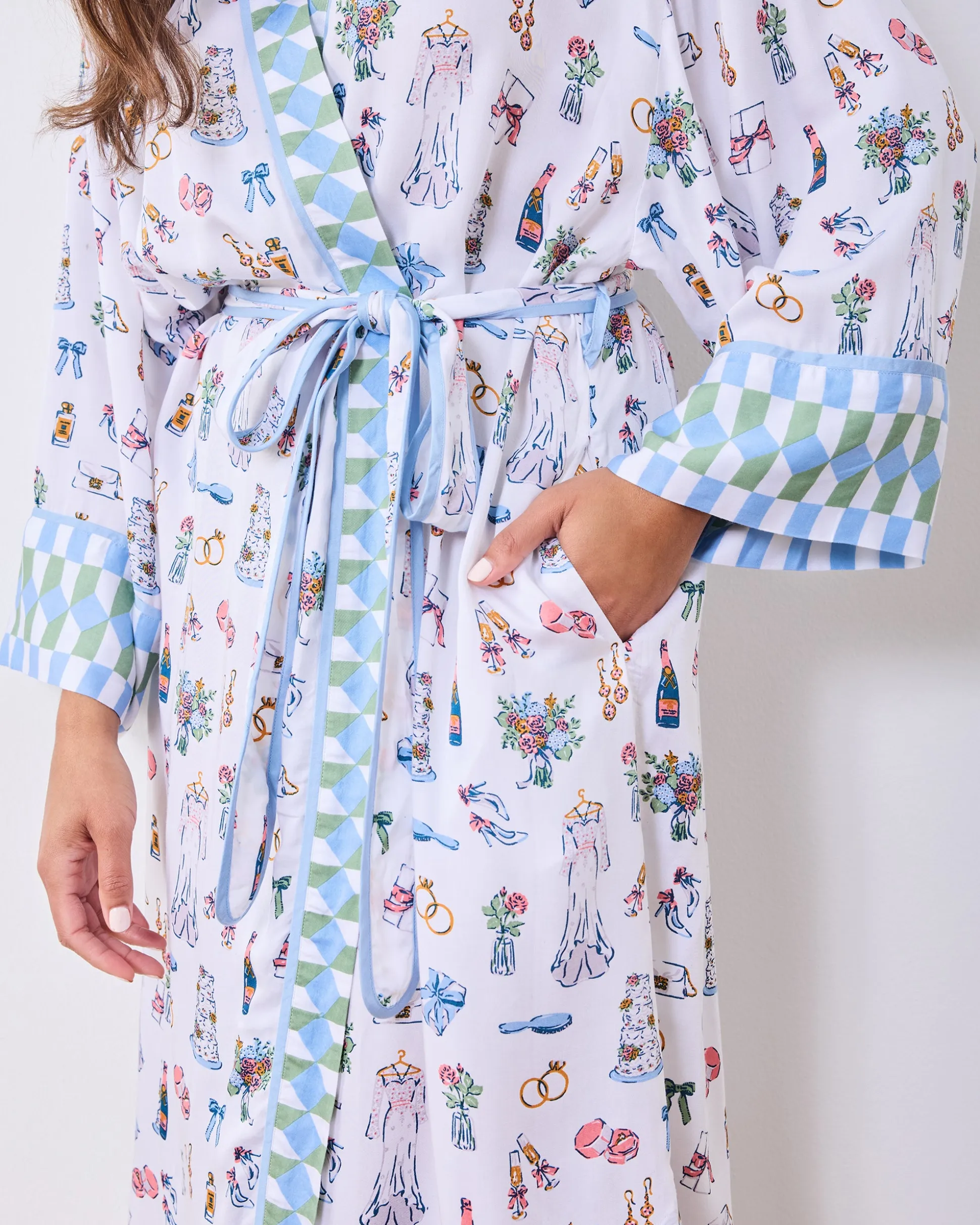 Eco Satin Robe & Pamela Set Bundle in Big Day Bliss