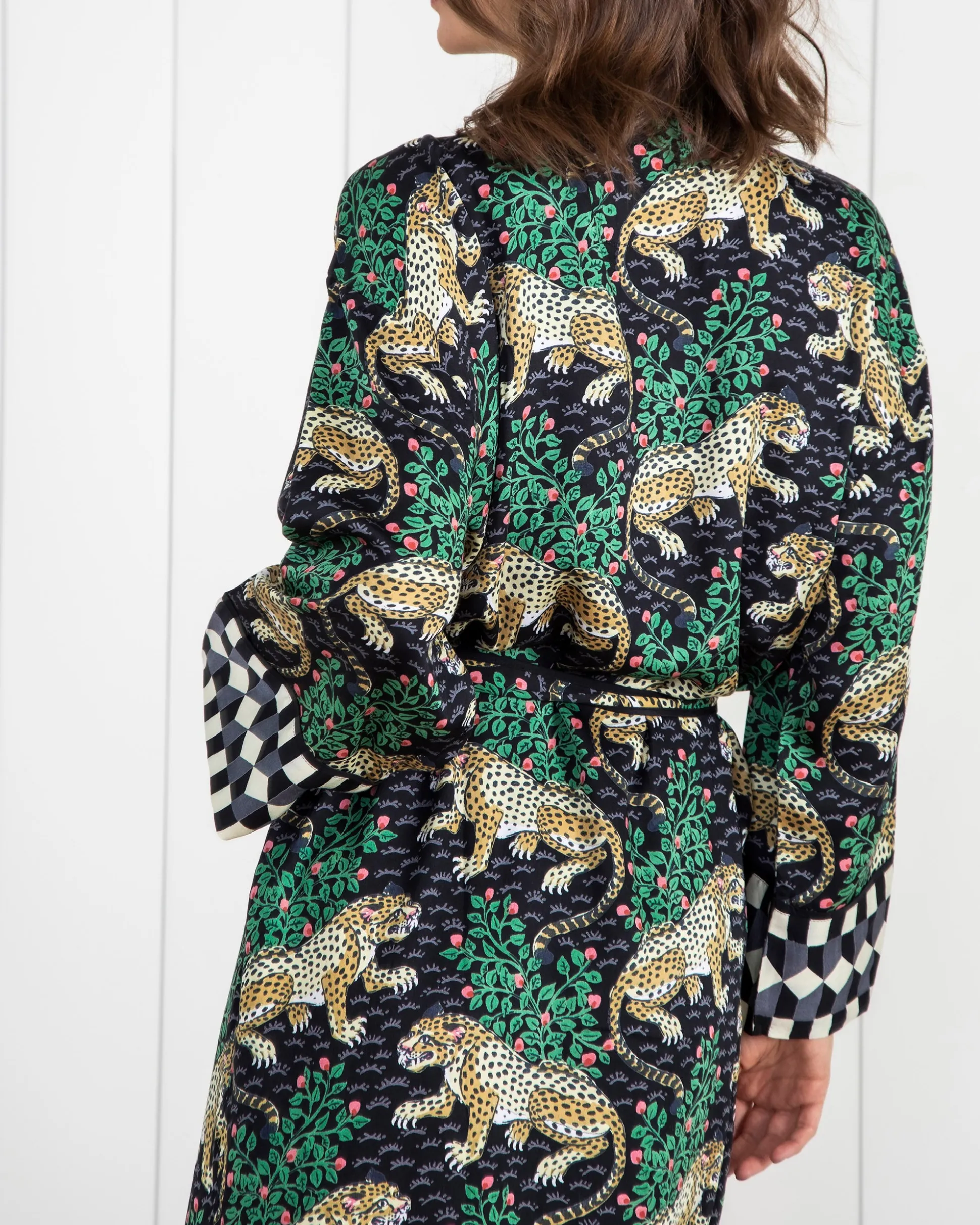 Eco Satin Robe & Pouches Bundle in Bagheera