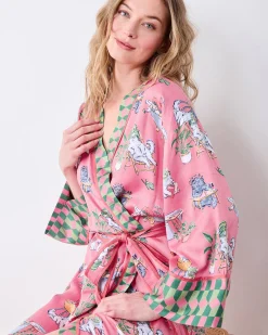 Eco Satin Robe & Slippers Bundle in Spa Day