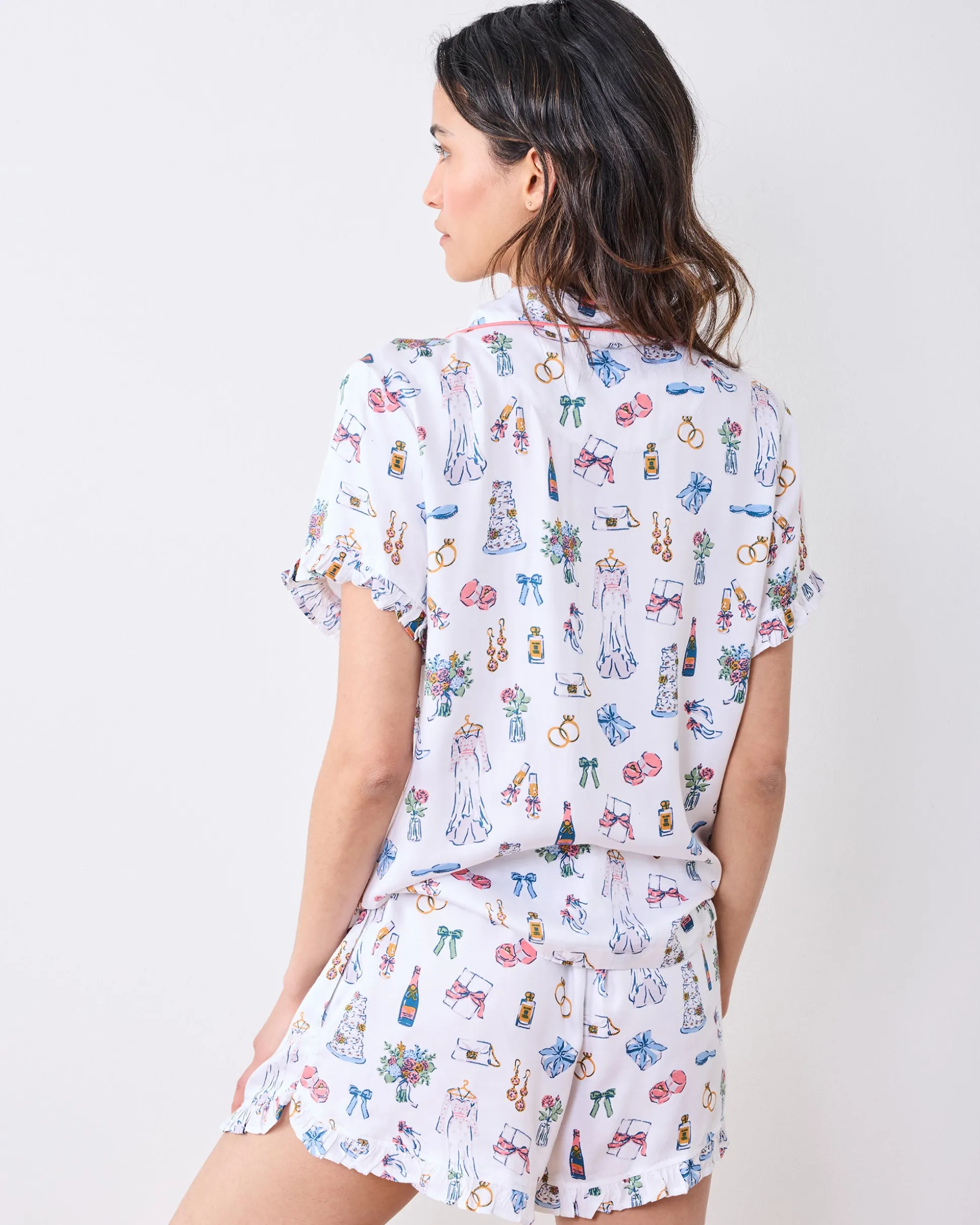 Eco Satin Ruffle Set in Big Day Bliss