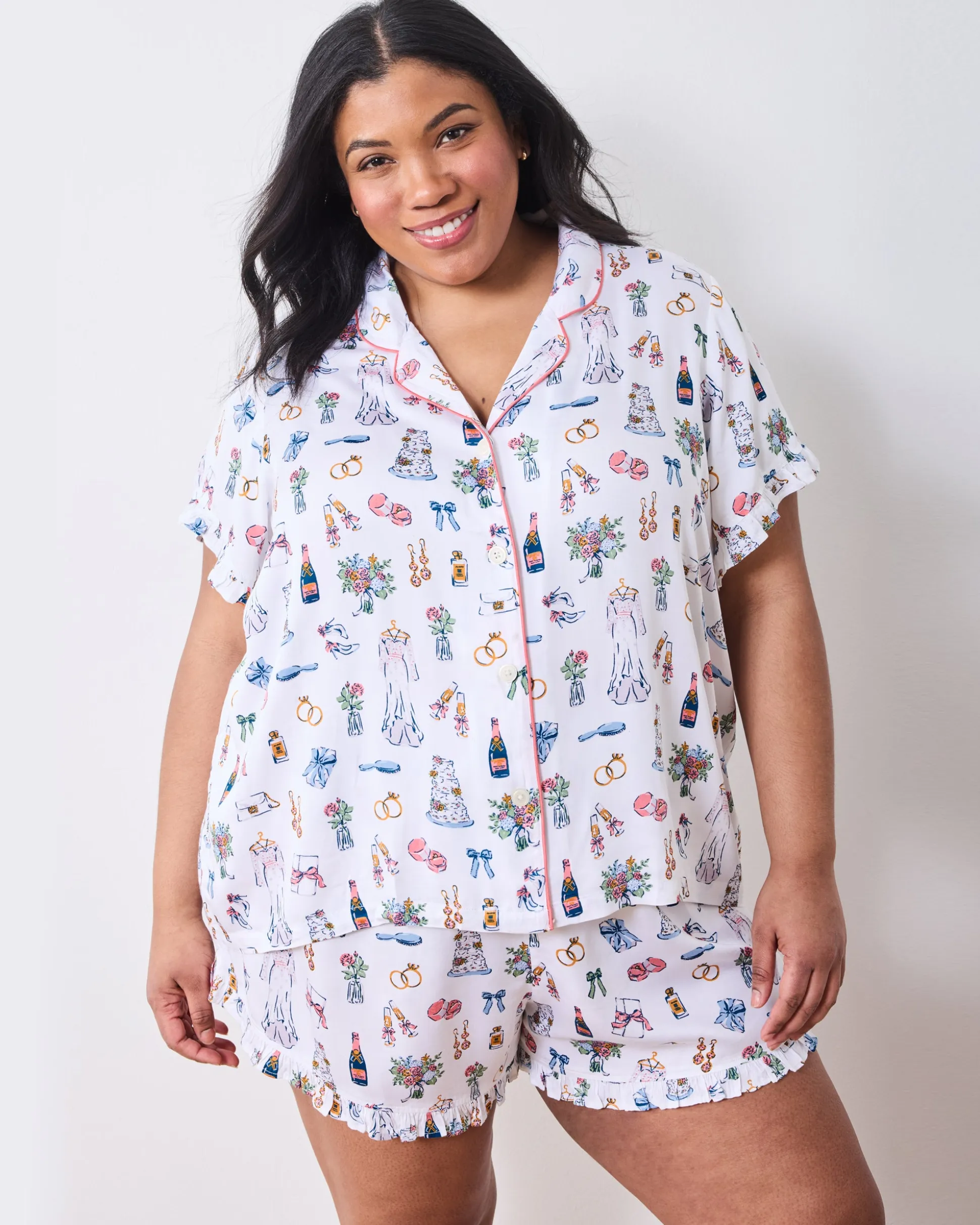 Eco Satin Ruffle Set in Big Day Bliss