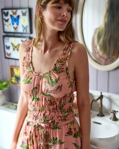Eco Satin Sadie Short Set in Butterfly Forager