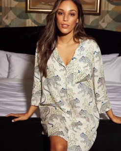 Eco Satin Sleep Shirt in Bagheera