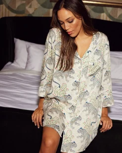 Eco Satin Sleep Shirt in Bagheera