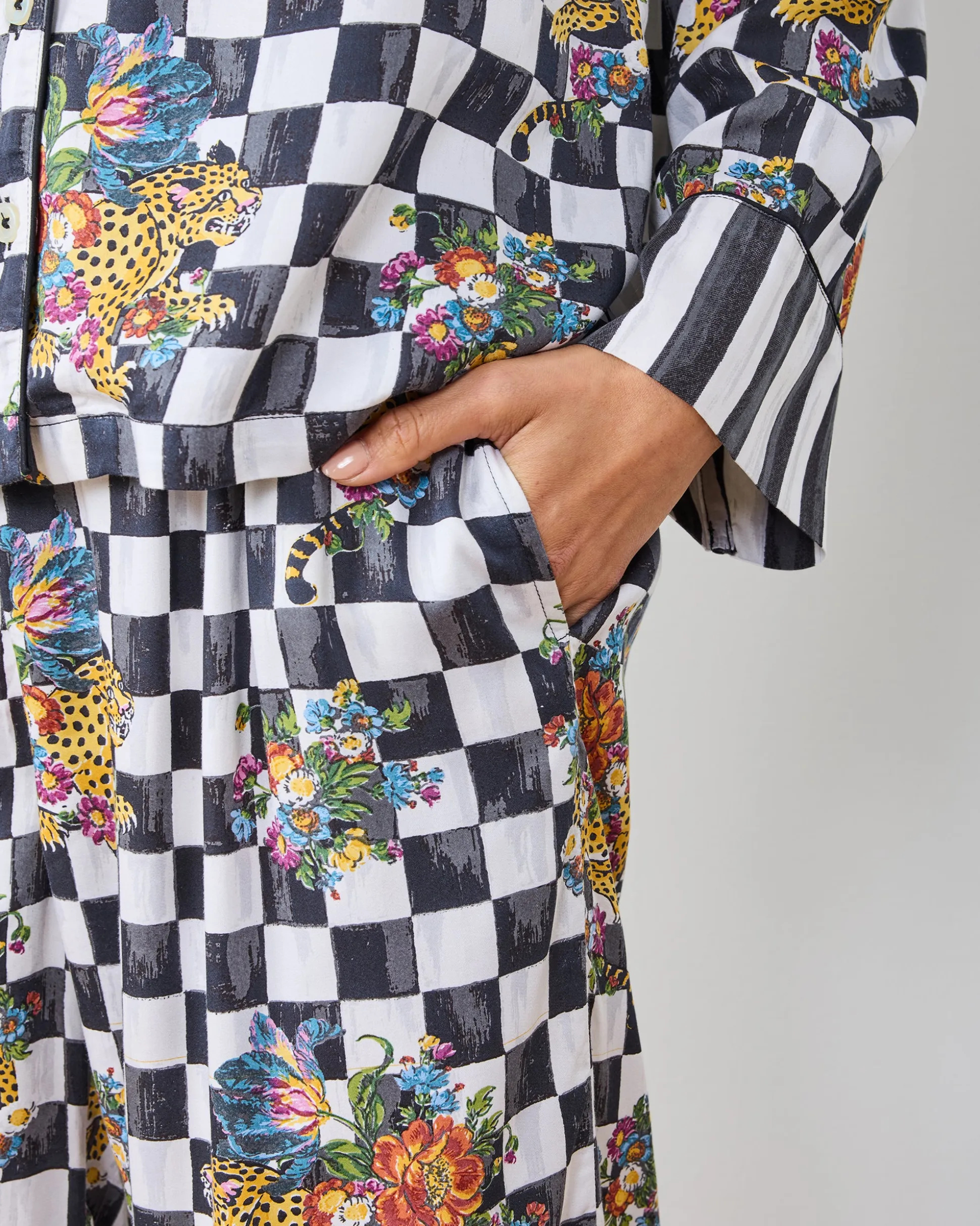 Eco Satin Soho Set in Courtly Check Bagheera