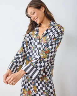Eco Satin Soho Set in Courtly Check Bagheera