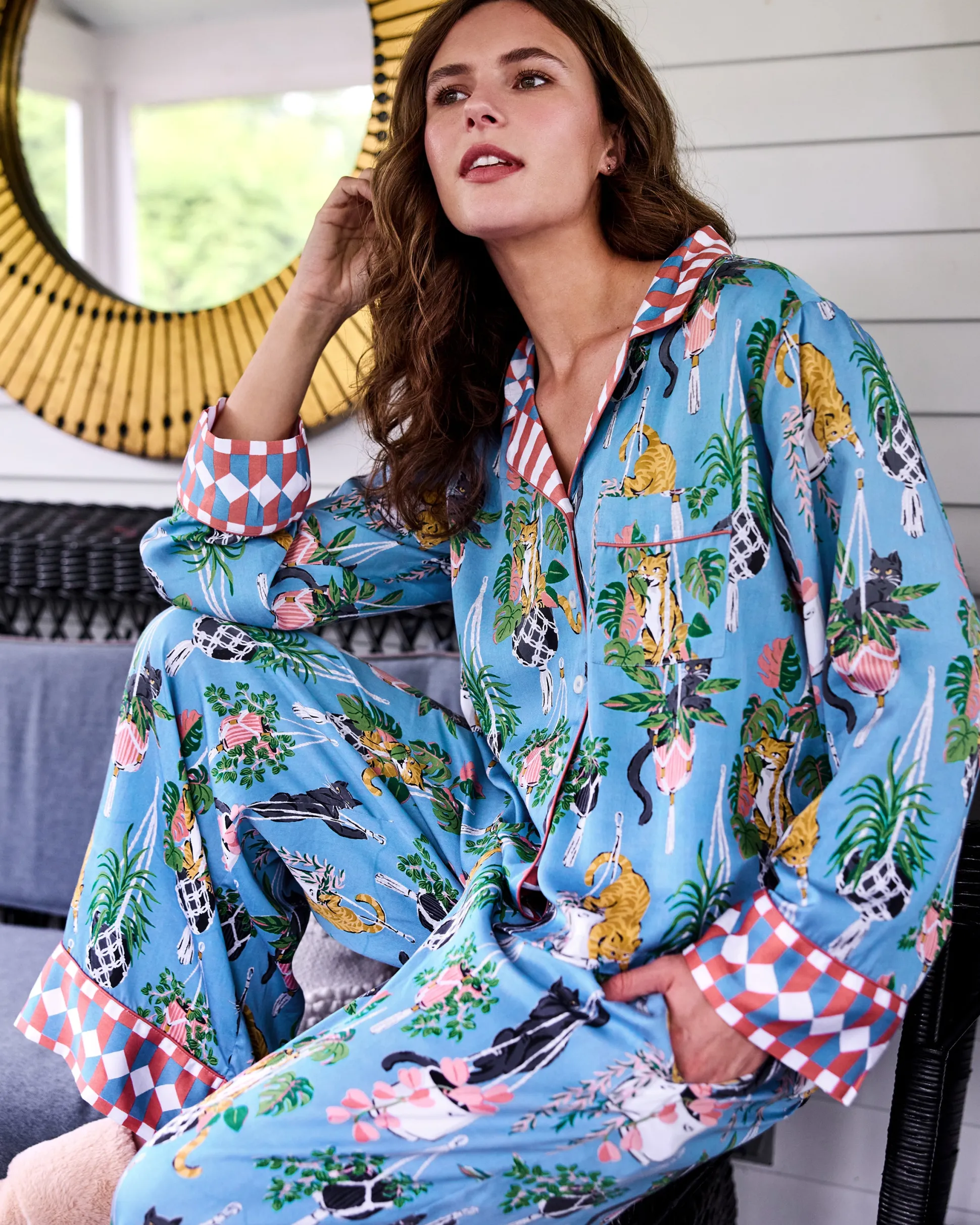 Eco Satin Soho Set in Macrame Mischief