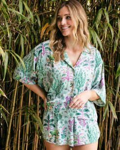 Eco Satin Sweet Dreams Set in Camel's Courtyard