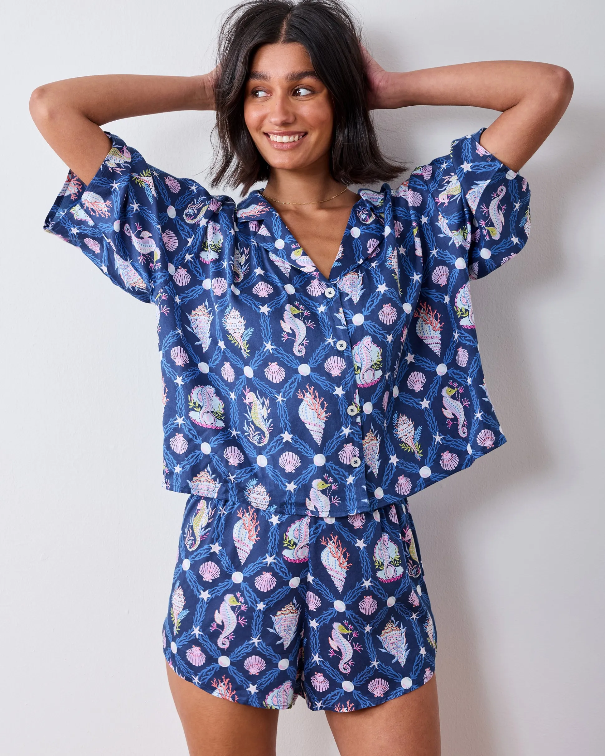 Eco Satin Sweet Dreams Set in Underwater Enchantment