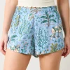 Eco Satin Sweet Dreams Shorts in Camel's Courtyard