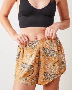 Eco Satin Sweet Dreams Shorts in Bagheera