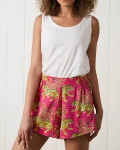 Eco Satin Sweet Dreams Shorts in Bagheera